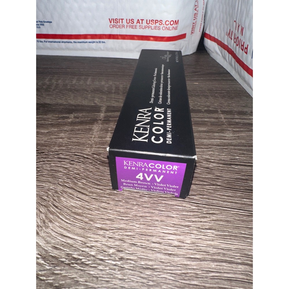 Kenra Color Demi-Permanent Hair color Creme 4VV Medium Brown Violet Violet 2oz